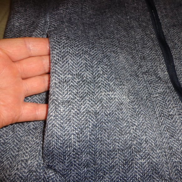 NWOT MARC NEW YORK ANDREW MARC FLEECE-LINED JACKET S BLUE HERRINGBONE - Picture 11 of 16